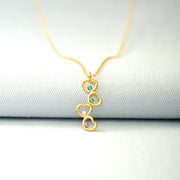 1-8 Birthstones Heartstring Necklace