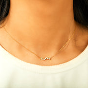 To My Mom Quadruple Heart Necklace