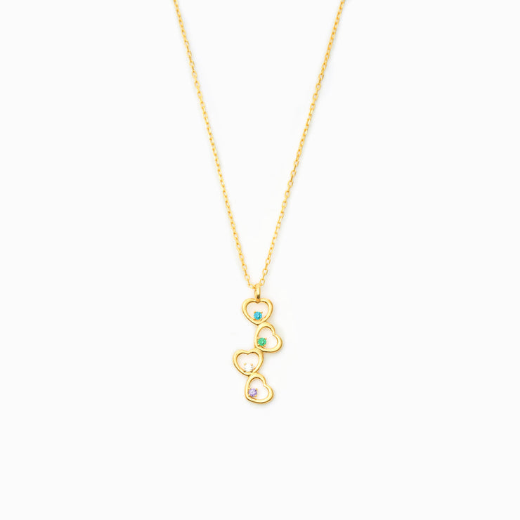 1-8 Birthstones Heartstring Necklace