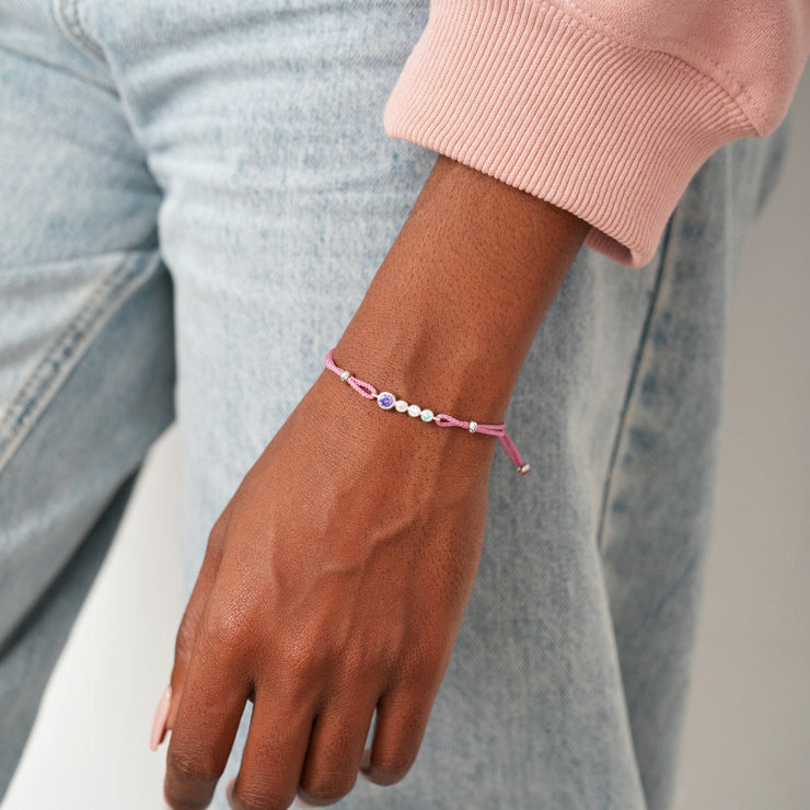 2-5 Birthstones Bezel Set Bracelet