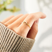 Handcrafted Square Knot Ring