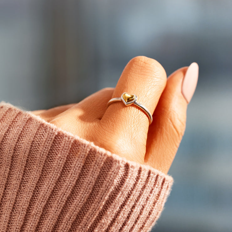 Dome Heart Ring
