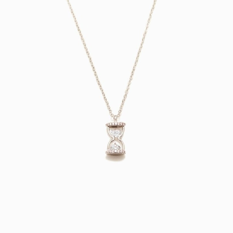 Every Second Every Minute Hourglass Necklace