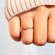 Straighten Your Crown Marquise Crown Ring