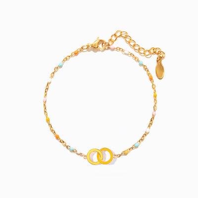 Tribe Enamel Interlocking Bracelet