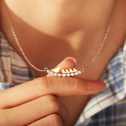 Custom Pavé Branch Bird Necklace