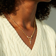 Sister In Christ Circle Cross Necklace