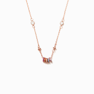 Rainbow Spacer Necklace