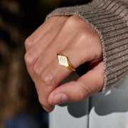 Golden Evil Eye Ring