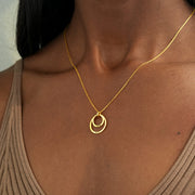 Spiral Circle Necklace