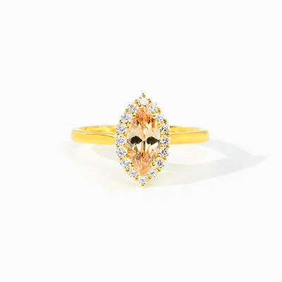 Orange Marquise Ring