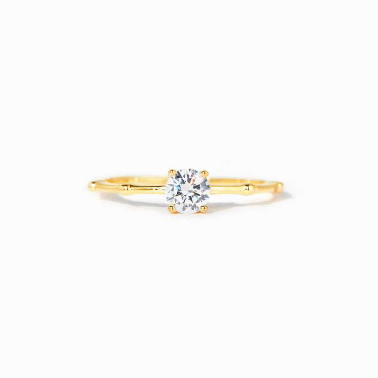 Keep You Forever Minimalist Round Cut Promise Ring