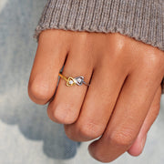 How Strong Of Our Love Can Be Duo Heart Ring