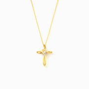 1-6 Birthstones Infinity Cross Necklace