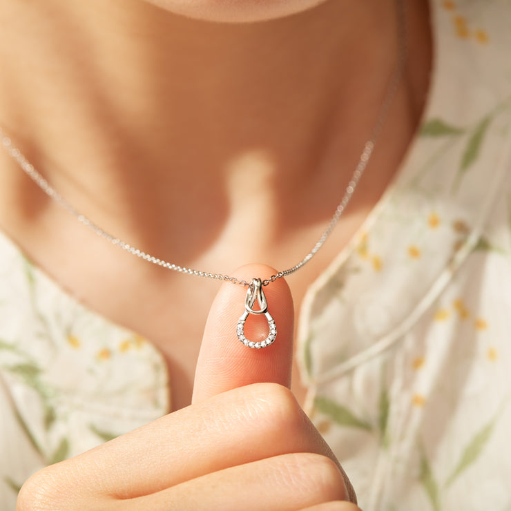 infinite knot necklace