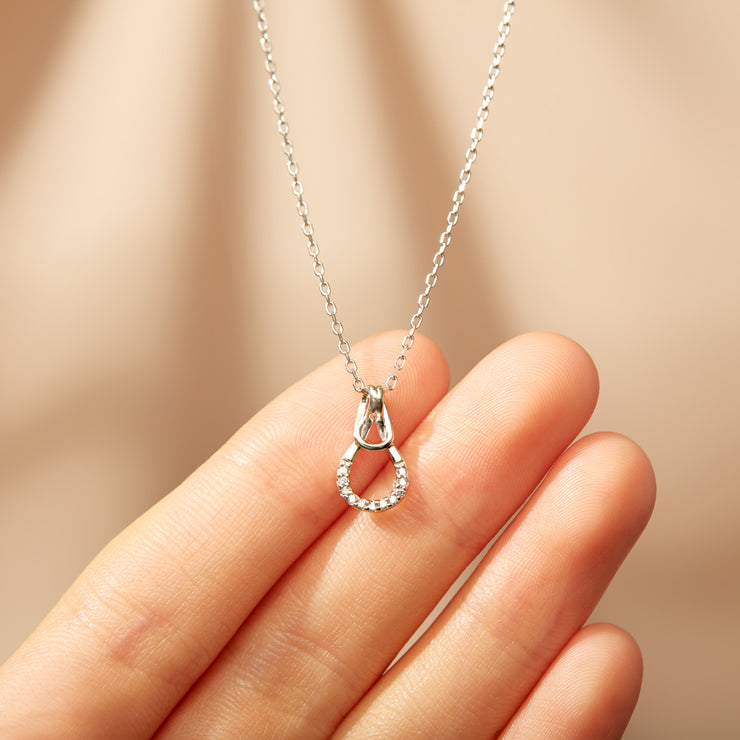 infinite knot necklace