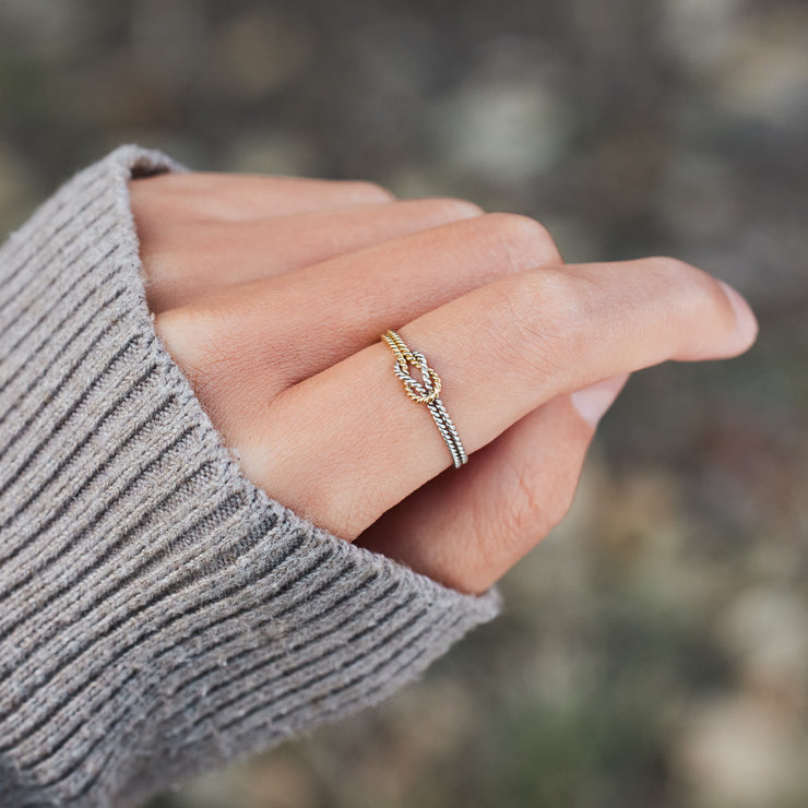 Handwoven Square Knot Ring