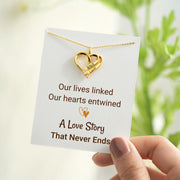 Name&Birthstone Heart Necklace