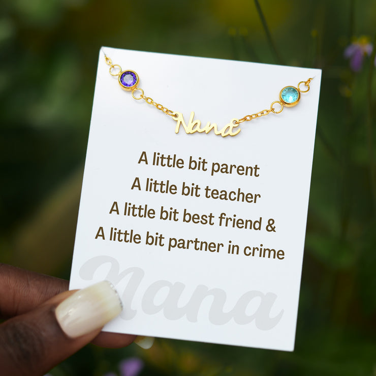 1-8 Birthstones Nana Necklace