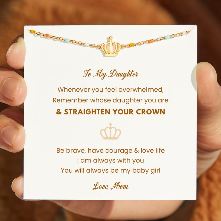 Daughter Straighten Your Crown Bracelet