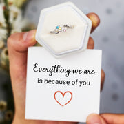 1-6 Birthstones Swirl Ring