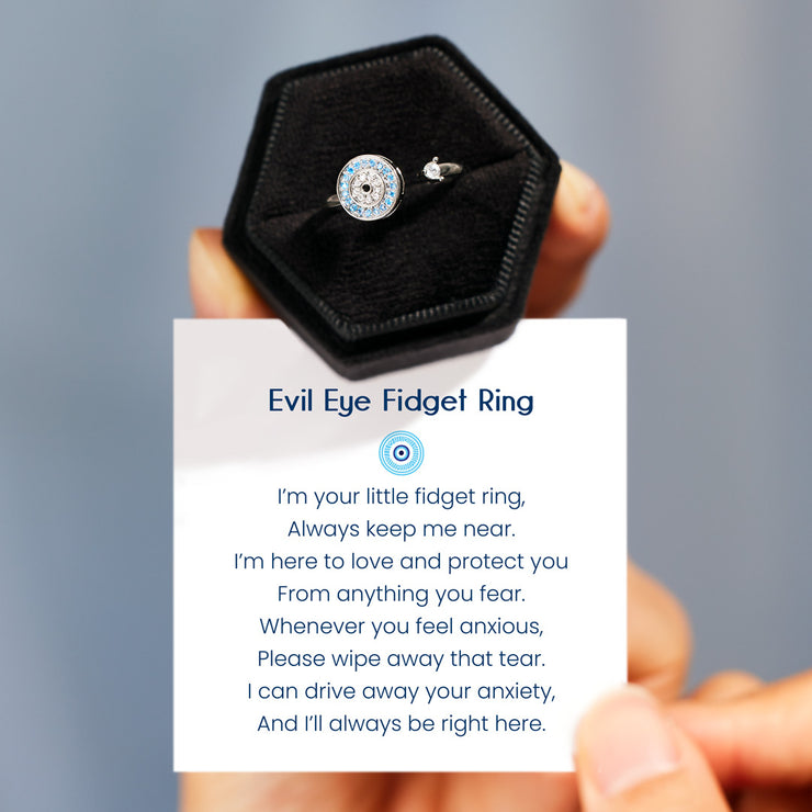 evil eye fidget ring