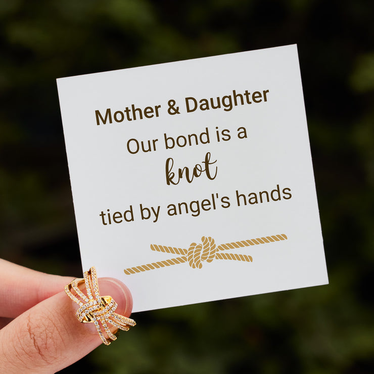 Gold Pavé Knot Ring