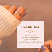 A Reminder For Partners In Crime Handcuff Ring