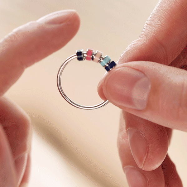 Spinning Fidget Anxiety Ring Story Jewellery