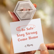 Be Safe Stay Strong Safety Pin Ring