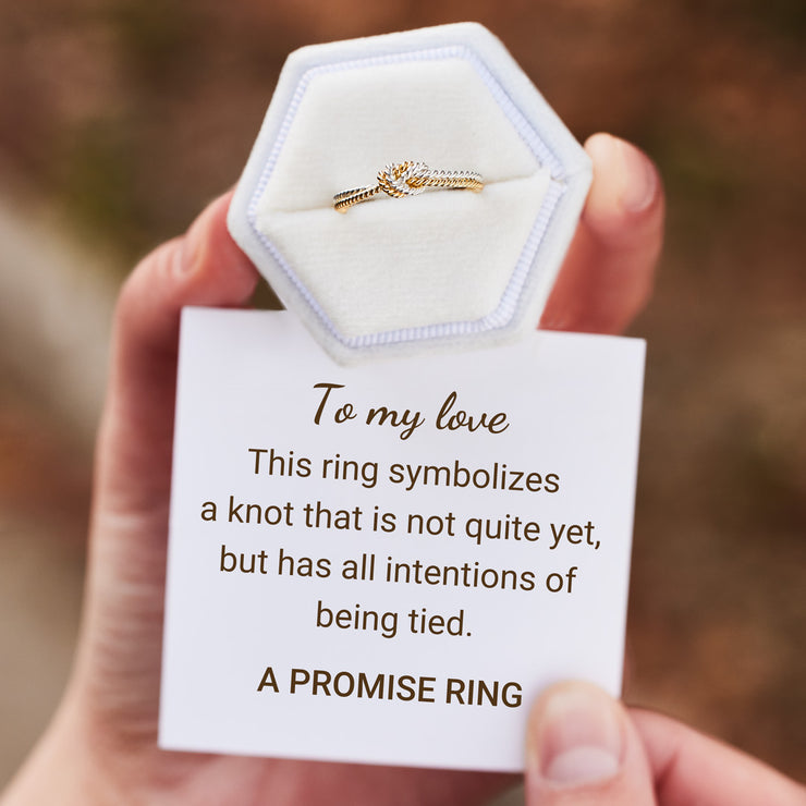 Handcrafted Knot Promise Ring