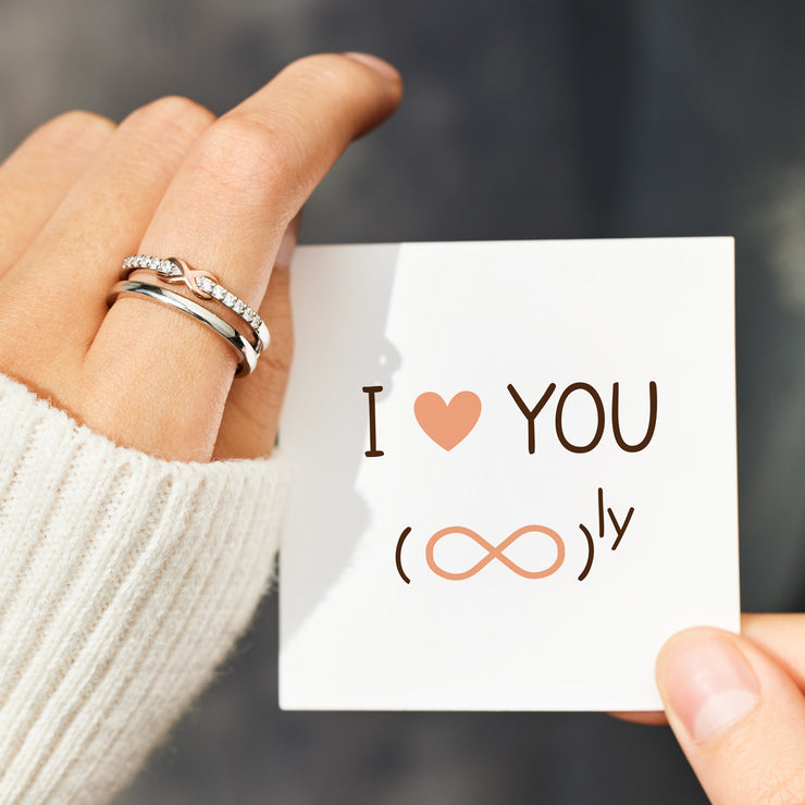 SPARKLD 9ct Yellow Gold Diamond 'I Love You' Ring - Sparkld from Personal  Jewellery Service UK
