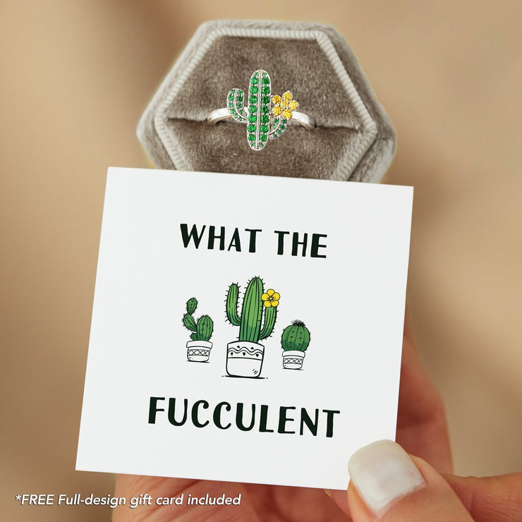 Cactus Ring - What The Fucculent 