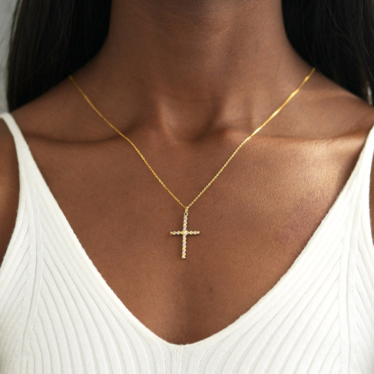 Knotted Cross Necklace