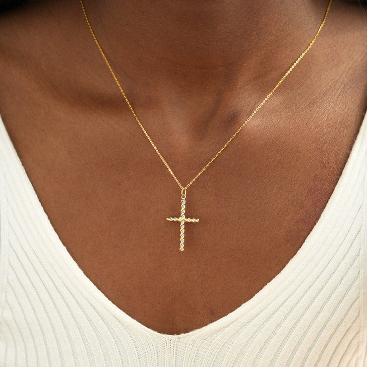 Knotted Cross Necklace