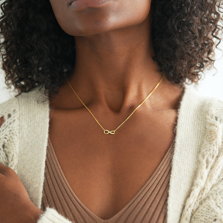 Golden Infinity Necklace