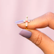 For God Has Not Given Us A Spirit Of Fear Enamel Cross Heart Ring