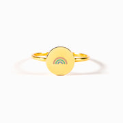 Rainbow Disc Ring