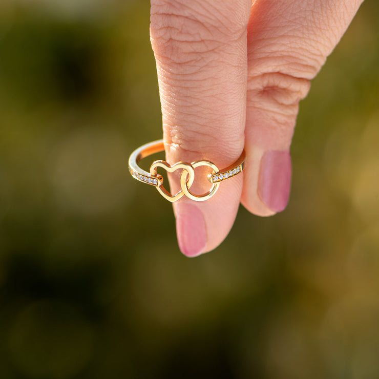 Heart Circle Ring