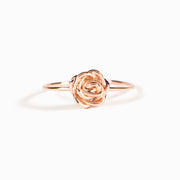 Rose Gold Rose Ring