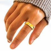 Daisy Wide Ring