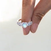 Clear Heart Ring