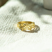 Double Name Infinity Ring