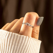 Double Band Knot Ring