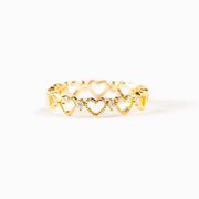 Open Hearts Ring