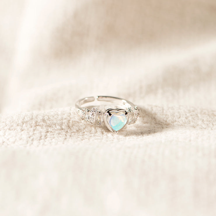 Clear Heart Ring