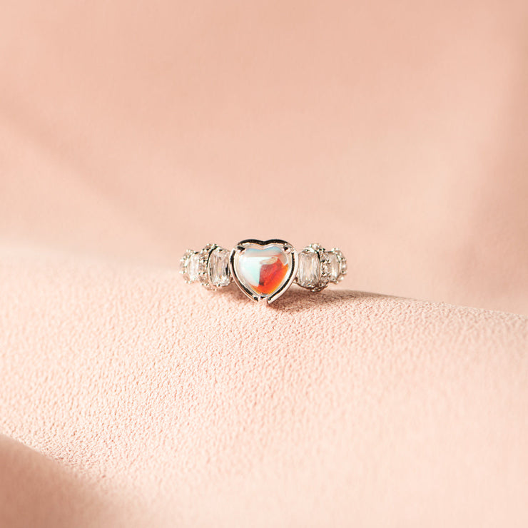 Clear Heart Ring