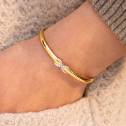 Pavé Infinity Bangle