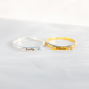 Minimalist Bar Ring