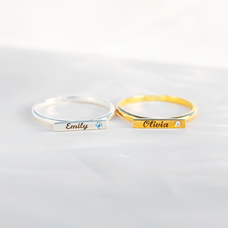 Minimalist Bar Ring